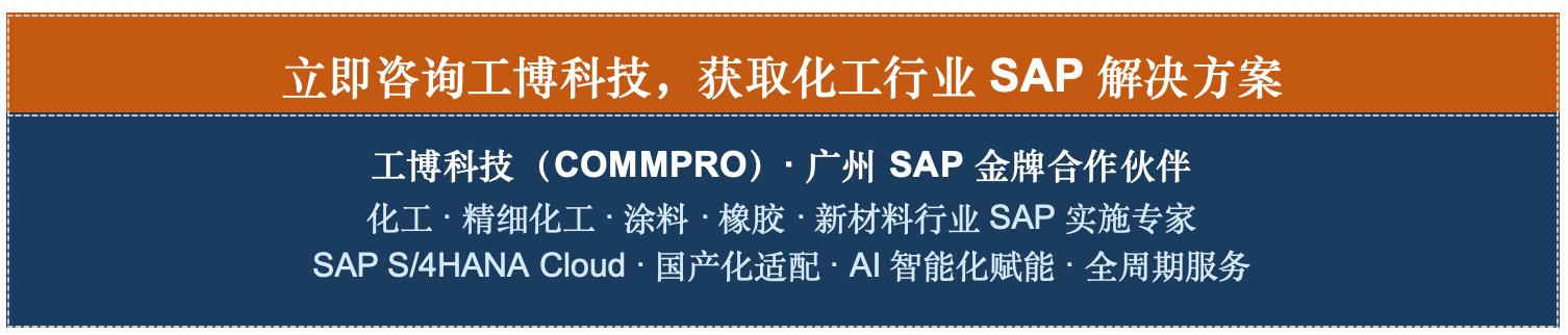 化工企业SAP数字化转型服务